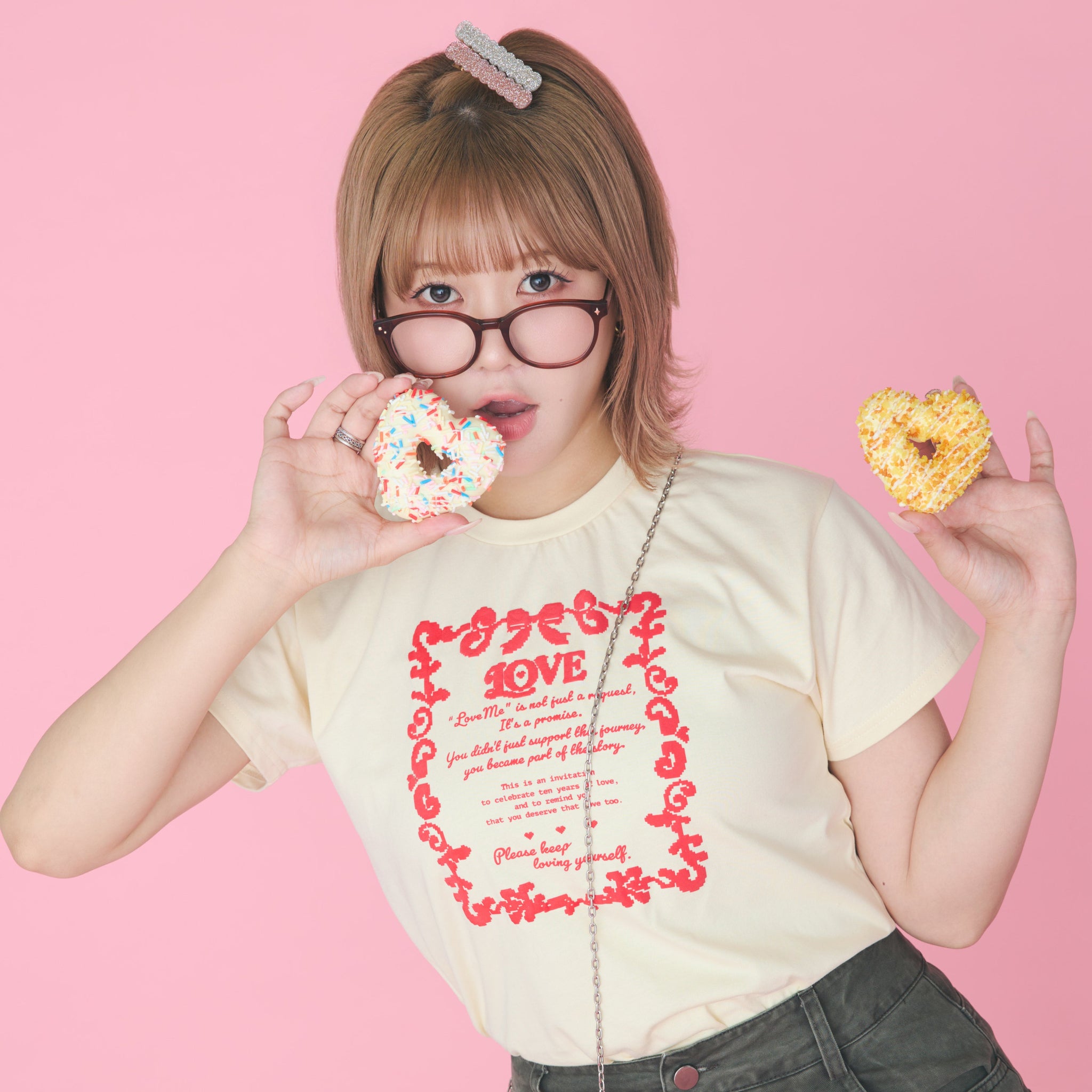 むくえな chik fc限定wanaT Lサイズ LOVE ME Tシャツ – むくえなちっく。
